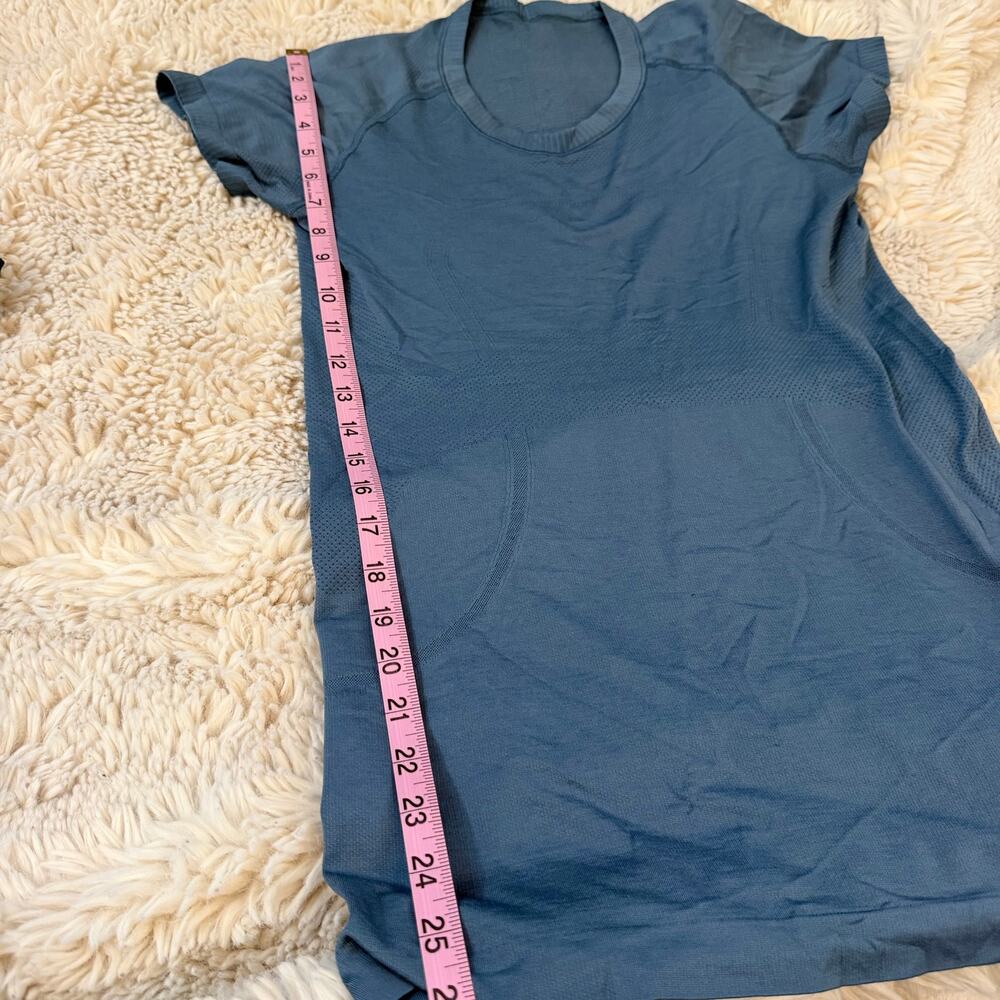 Lululemon Swiftly Tech Short Sleeve Top Blue Size 8 - Picture 5 of 7